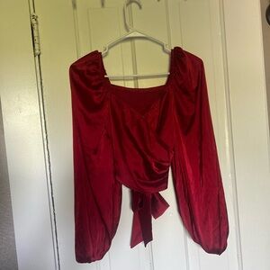 Elegant Red Women's Top
